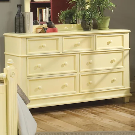 Double Dresser with 7 Drawers
